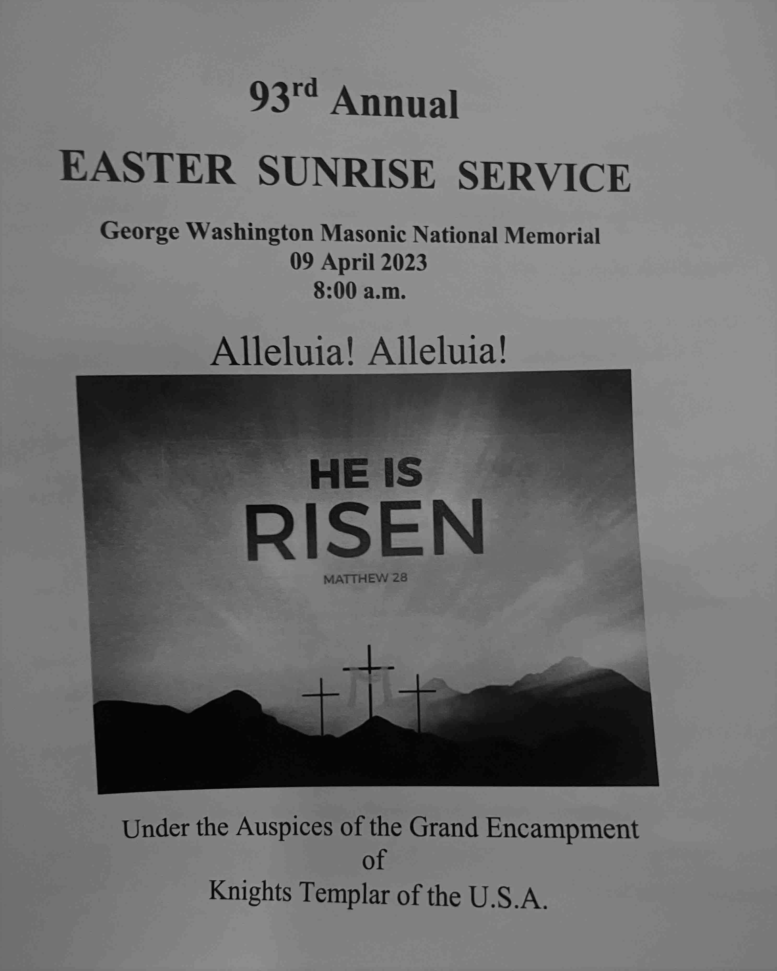 Sunrise Easter Service